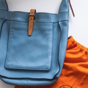 Hermes Marwari Blue Leather Handbag